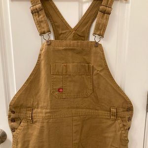 Dickies Relaxed Overalls in Brown Duck